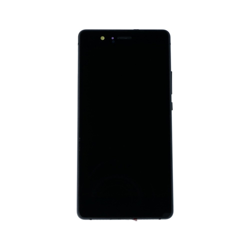 Huawei P9 Lite LCD Ersatzdisplay mit Rahmen vormontiert Schwarz