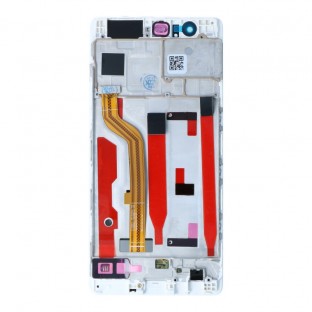 Huawei P9 Lite LCD Ersatzdisplay mit Rahmen vormontiert Weiss