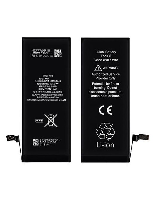 batterie iPhone 6 - Batterie à capacité accrue 3.82V 2200mAh (A1549, A1586, A1589)