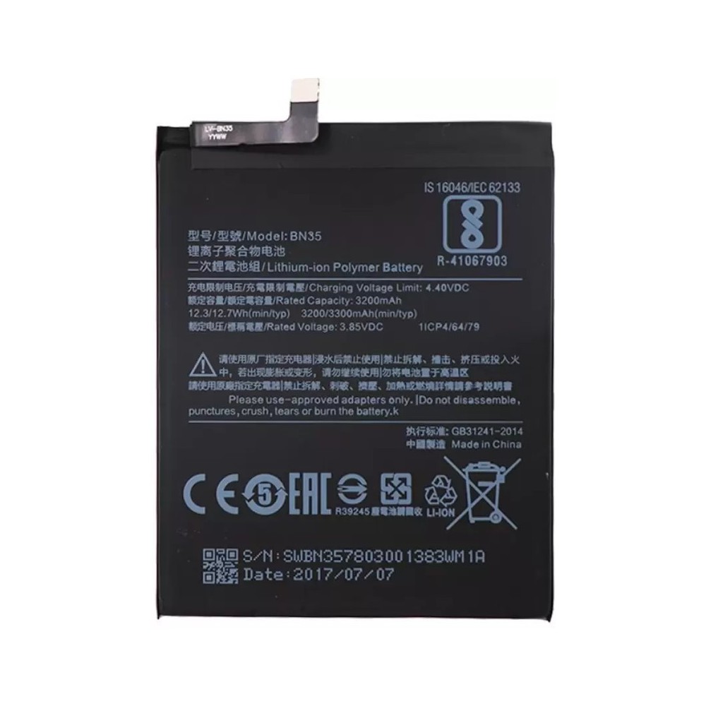 Xiaomi Redmi 5 Batterie - Batterie BN35 3300mAh