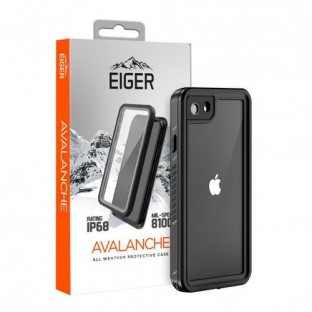 Eiger iPhone SE (2020) Housse extérieure "Avalanche" Noir (EGCA00215)