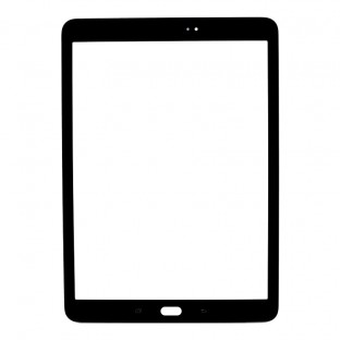 Glas mit Rahmen für Samsung Galaxy Tab S2 / S3 9.7 Schwarz