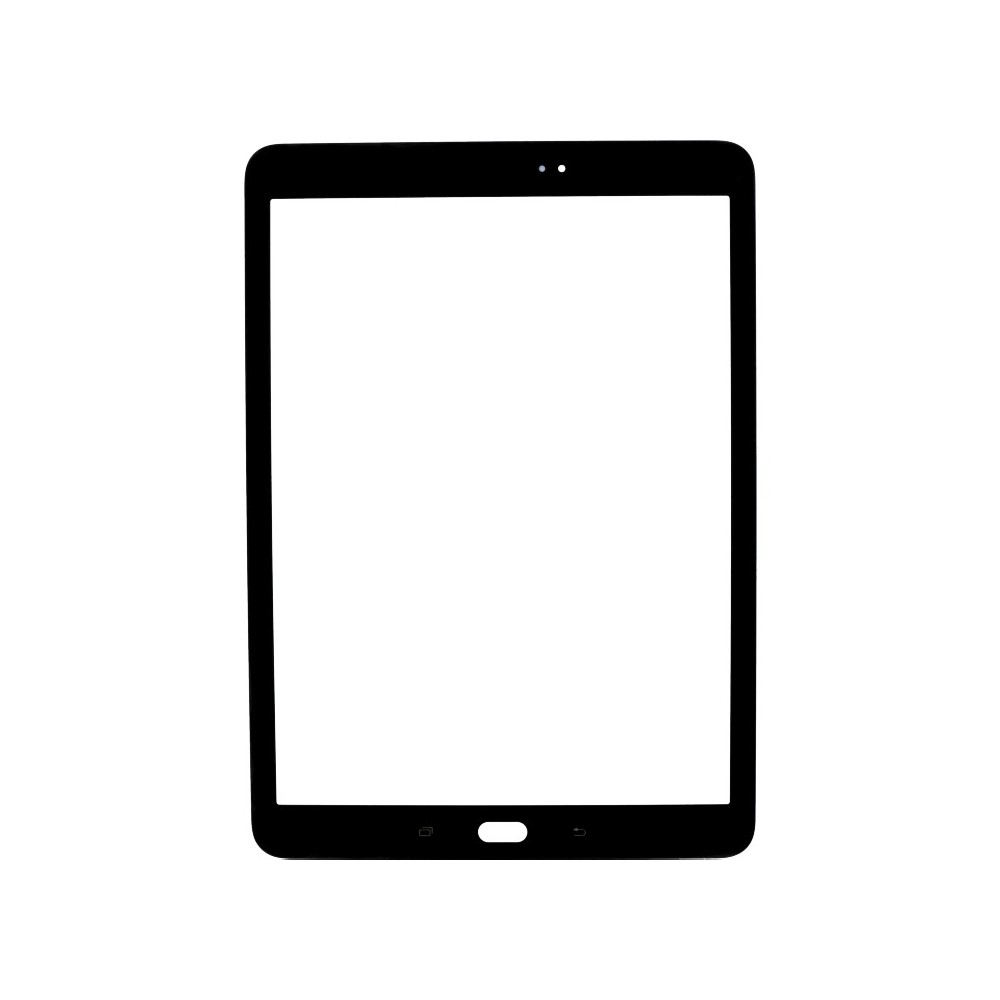 Glas mit Rahmen für Samsung Galaxy Tab S2 / S3 9.7 Schwarz
