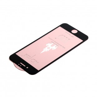 Premium Display Schutzglas für iPhone 7 / 8 mit Rahmen Schwarz