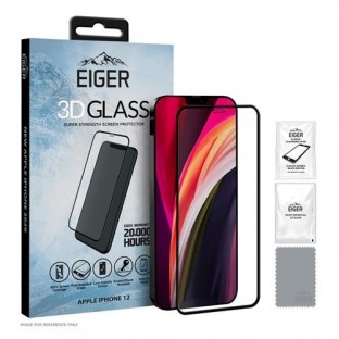 Eiger Verre d'écran pour Apple iPhone 12 Mini "3D Glass" (EGSP00621)
