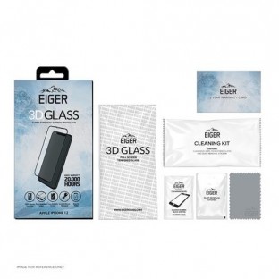 Eiger Verre d'écran pour Apple iPhone 12 Mini "3D Glass" (EGSP00621)
