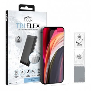 Set di 2 Eiger iPhone 12 Mini Tri Flex Display Protector Film (EGSP00627)