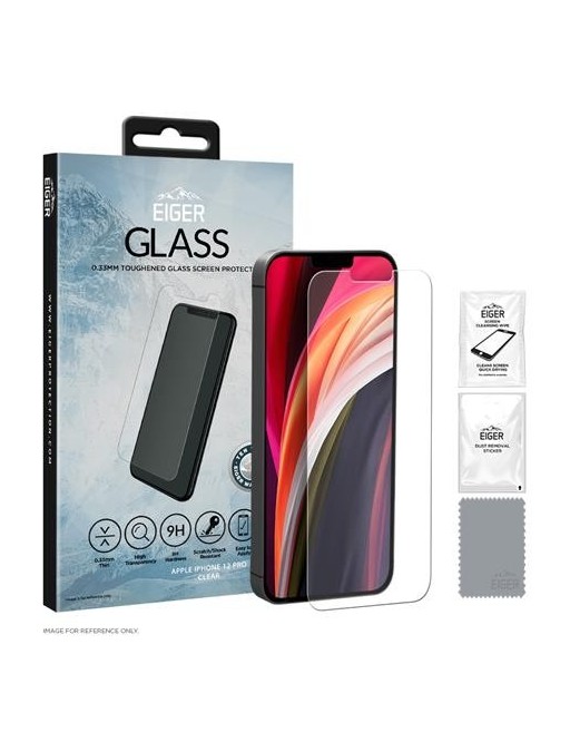 Eiger Verre d'écran pour Apple iPhone 12 / 12 Pro "2.5D Glass" (EGSP00625)