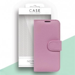 Case 44 Étui pliable avec porte-cartes de crédit pour iPhone 12 / 12 Pro Rose (CFFCA0476)
