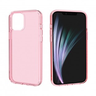 Cover protettiva rosa trasparente per iPhone 12 Pro Max