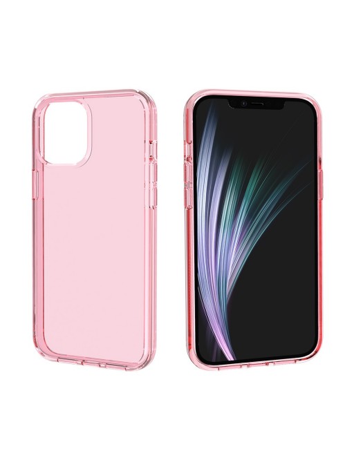 Housse de protection rose transparente pour iPhone 12 Pro Max