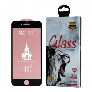 Premium Display Protector vetro per iPhone 7 Plus / 8 Plus con cornice bianca