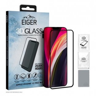 Eiger Verre d'écran pour Apple iPhone 12 Pro Max "3D Glass" (EGSP00623)