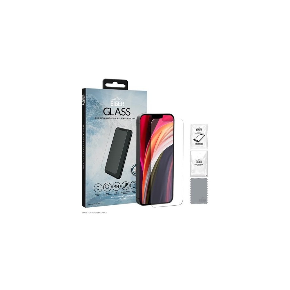 Eiger Verre d'écran pour Apple iPhone 12 Pro Max "2.5D Glass" (EGSP00626)