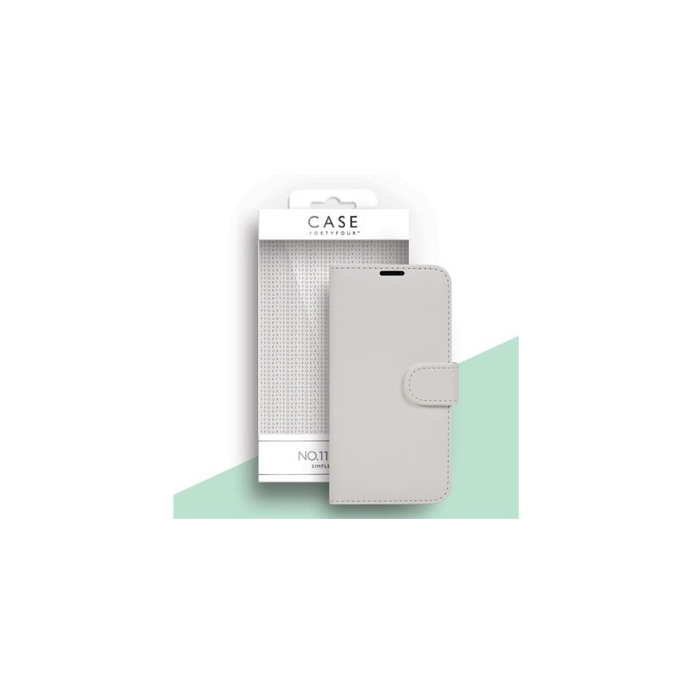 Case 44 Étui pliable avec porte-carte de crédit pour iPhone 12 / 12 Pro Blanc (CFFCA0479)