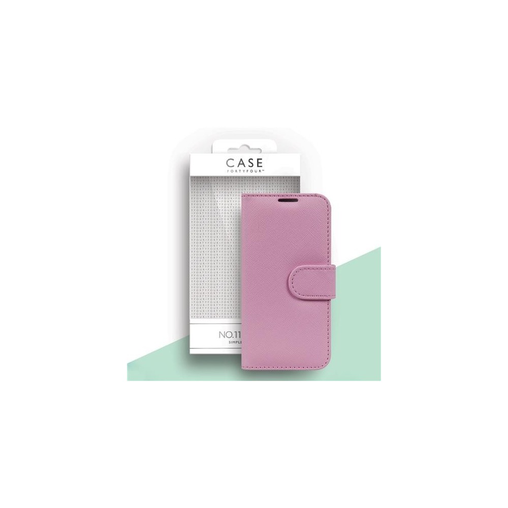 Case 44 Étui pliable avec porte-cartes de crédit pour iPhone 12 Mini Rose (CFFCA0465)