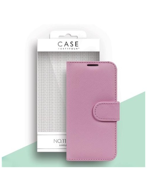 Case 44 Étui pliable avec porte-cartes de crédit pour iPhone 12 Mini Rose (CFFCA0465)