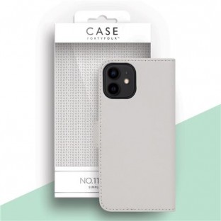 Case 44 Étui pliable avec porte-cartes de crédit pour iPhone 12 Mini Blanc (CFFCA0462)
