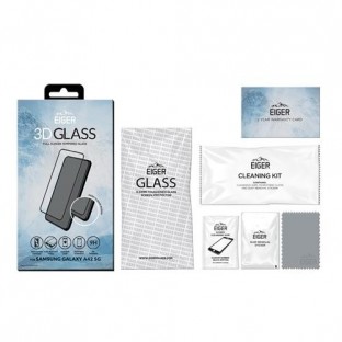 Eiger Samsung Galaxy A42 3D Glass Display Schutzglas für die Nutzung mit Hülle geeignet (EGSP00681)