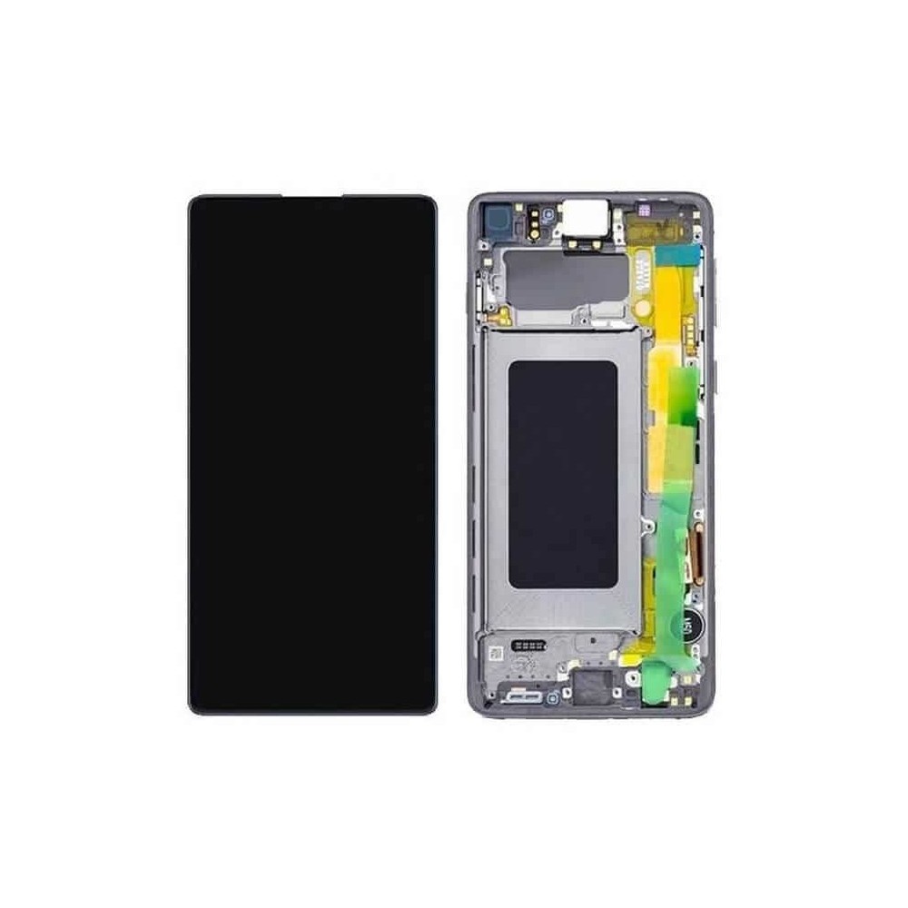 Samsung Galaxy S10 Lite LCD Digitizer Ersatzdisplay + Rahmen Vormontiert Schwarz