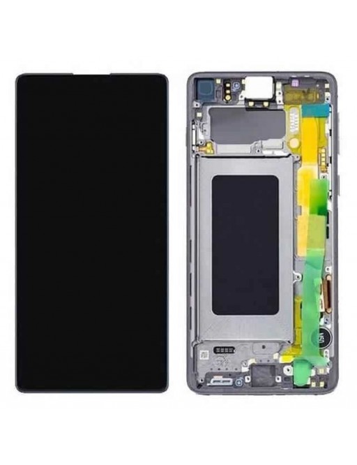 Samsung Galaxy S10 Lite LCD Digitizer Ersatzdisplay + Rahmen Vormontiert Schwarz