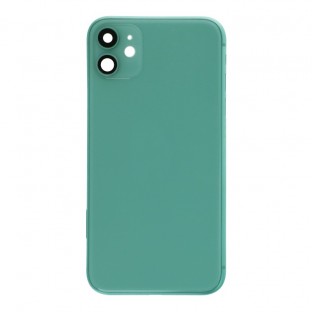 iPhone 11 cover posteriore / guscio posteriore con telaio e piccole parti preassemblate verde (A2111, A2221, A2223)