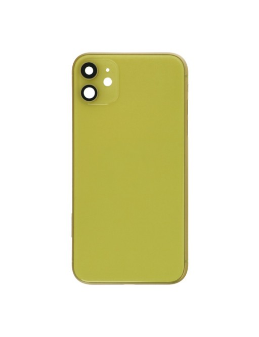 iPhone 11 back cover / back shell with frame and small parts pre-assembled Yellow (A2111, A2221, A2223)