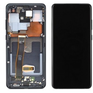 Samsung Galaxy S20 Ultra (5G) Ecran LCD de remplacement + cadre préassemblé Noir