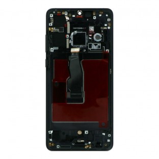 Huawei P30 OLED Digitizer Ersatzdisplay mit Rahmen vormontiert Schwarz
