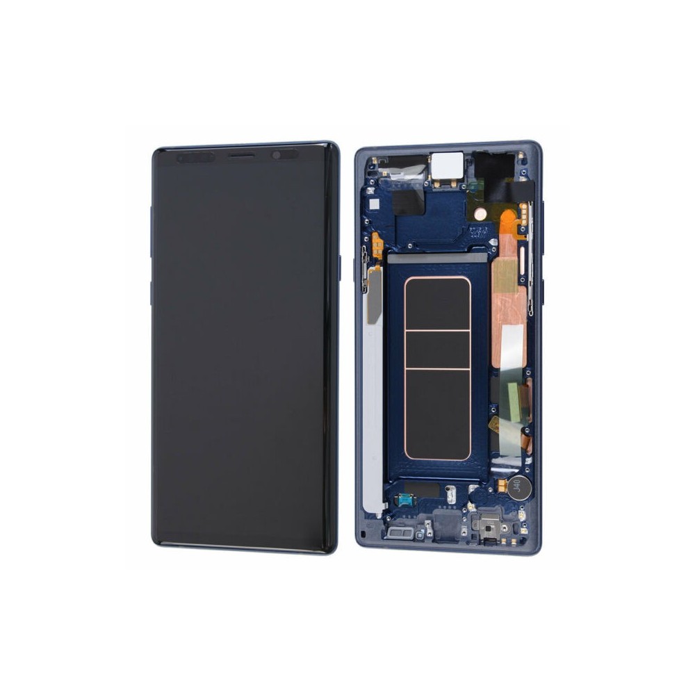 Samsung Galaxy Note 9 LCD Digitizer Ersatzdisplay + Rahmen Vormontiert Blau