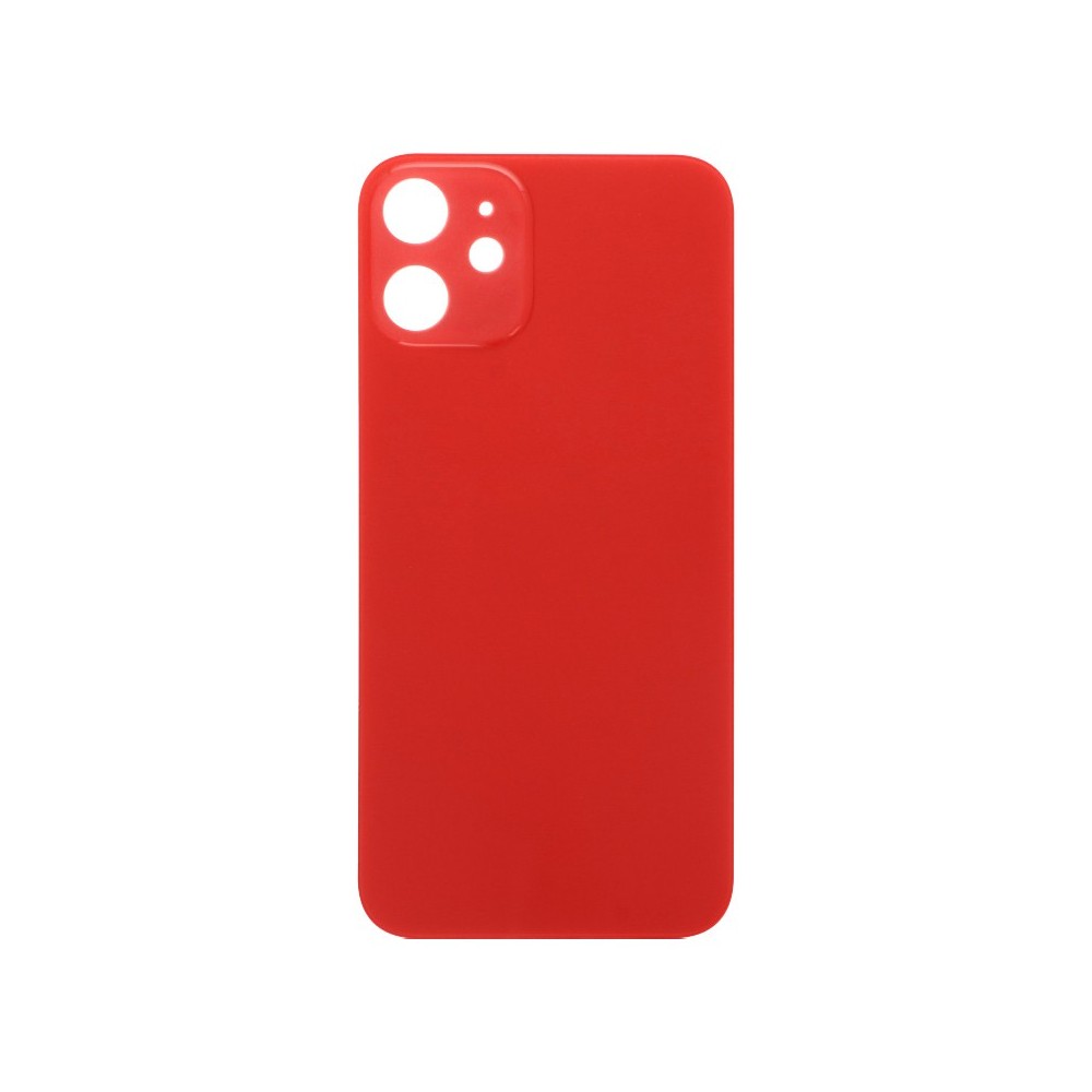 iPhone 12 Mini Backcover Akkudeckel Rückschale Rot "Big Hole"