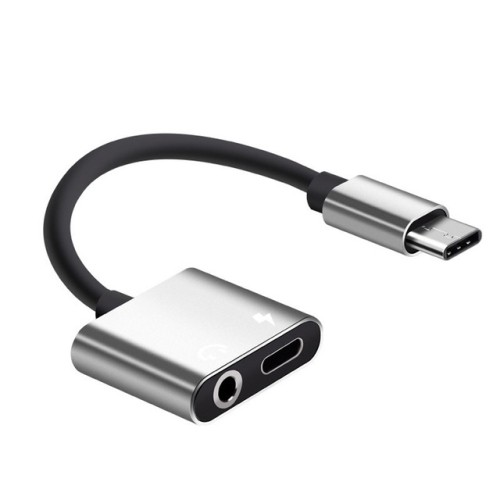 Image of Adapter USB-C zu USB-C und 3.5mm Kopfhöreranschluss Silber