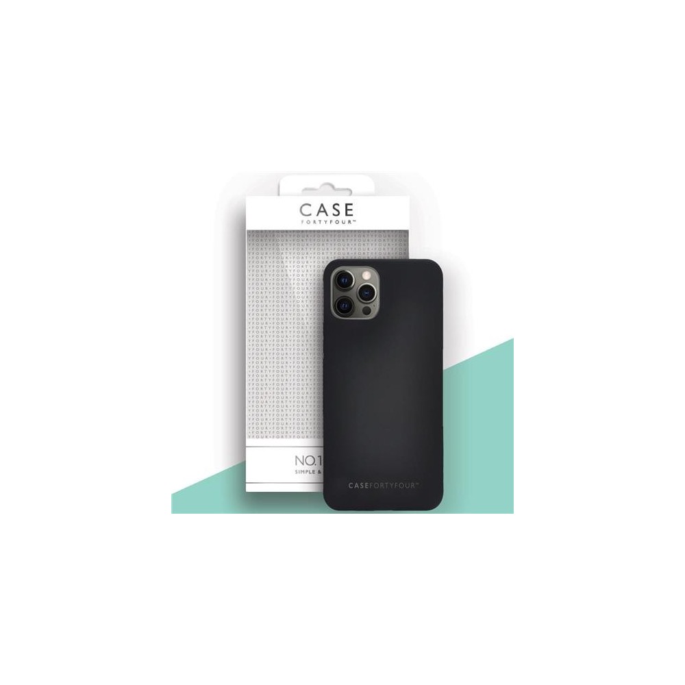Case 44 Silikon Backcover für iPhone 12 Pro Max Schwarz (CFFCA0449)