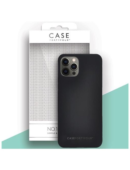 Case 44 Cover posteriore in silicone per iPhone 12 Pro Max Nero (CFFCA0449)