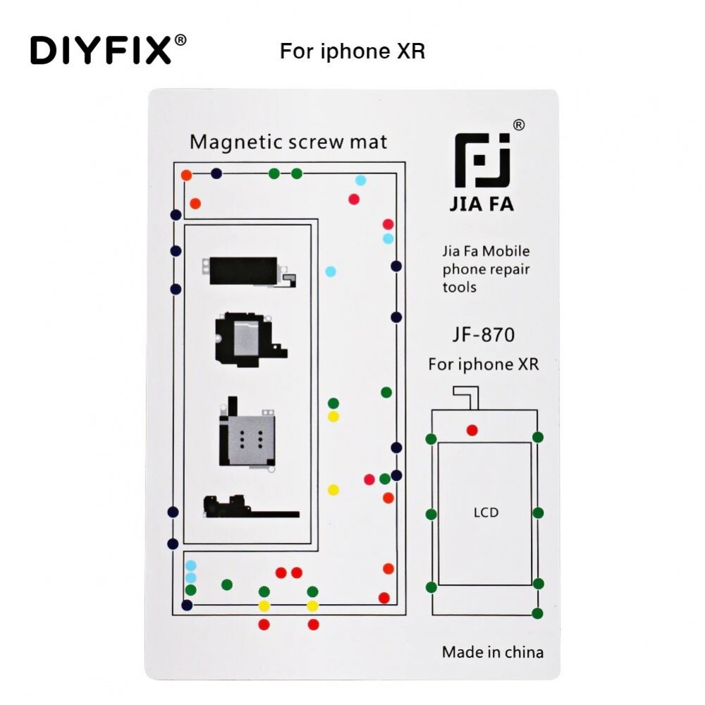 Tapis de support de vis magnétique pour iPhone XR