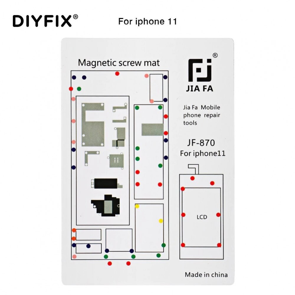 Magnetische Schraubenhalter-Matte für iPhone 11