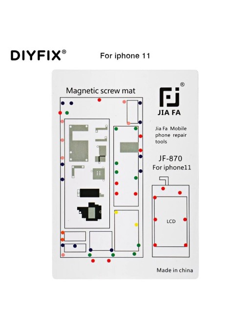Tapis de support de vis magnétique pour iPhone 11