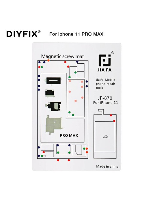 Tapis de support de vis magnétique pour iPhone 11 Pro Max