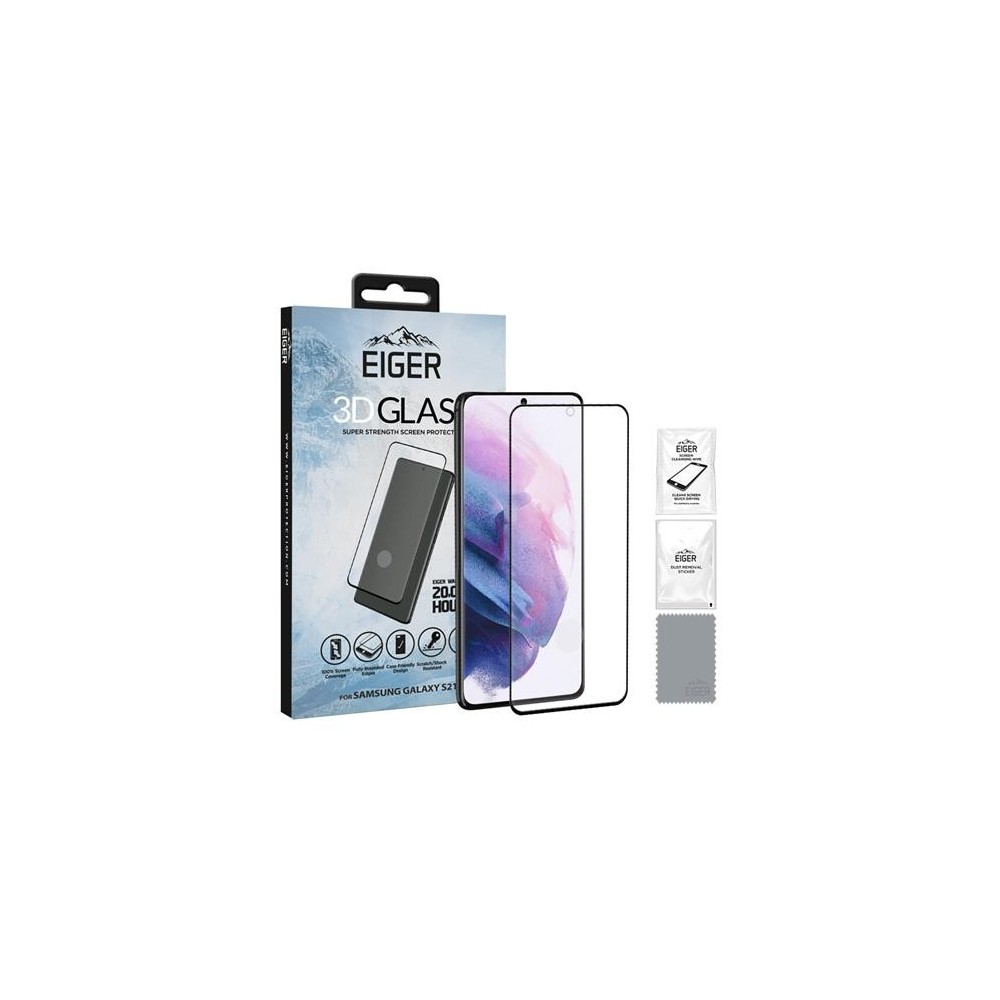 Eiger Samsung Galaxy S21 Plus 3D vetro di protezione del display (EGSP00698)