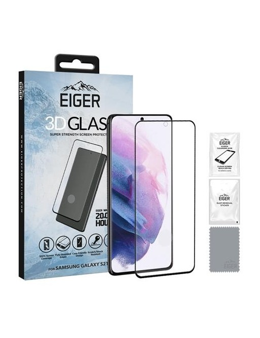 Eiger Samsung Galaxy S21 Plus 3D Glass Display Protection Glass (EGSP00698)