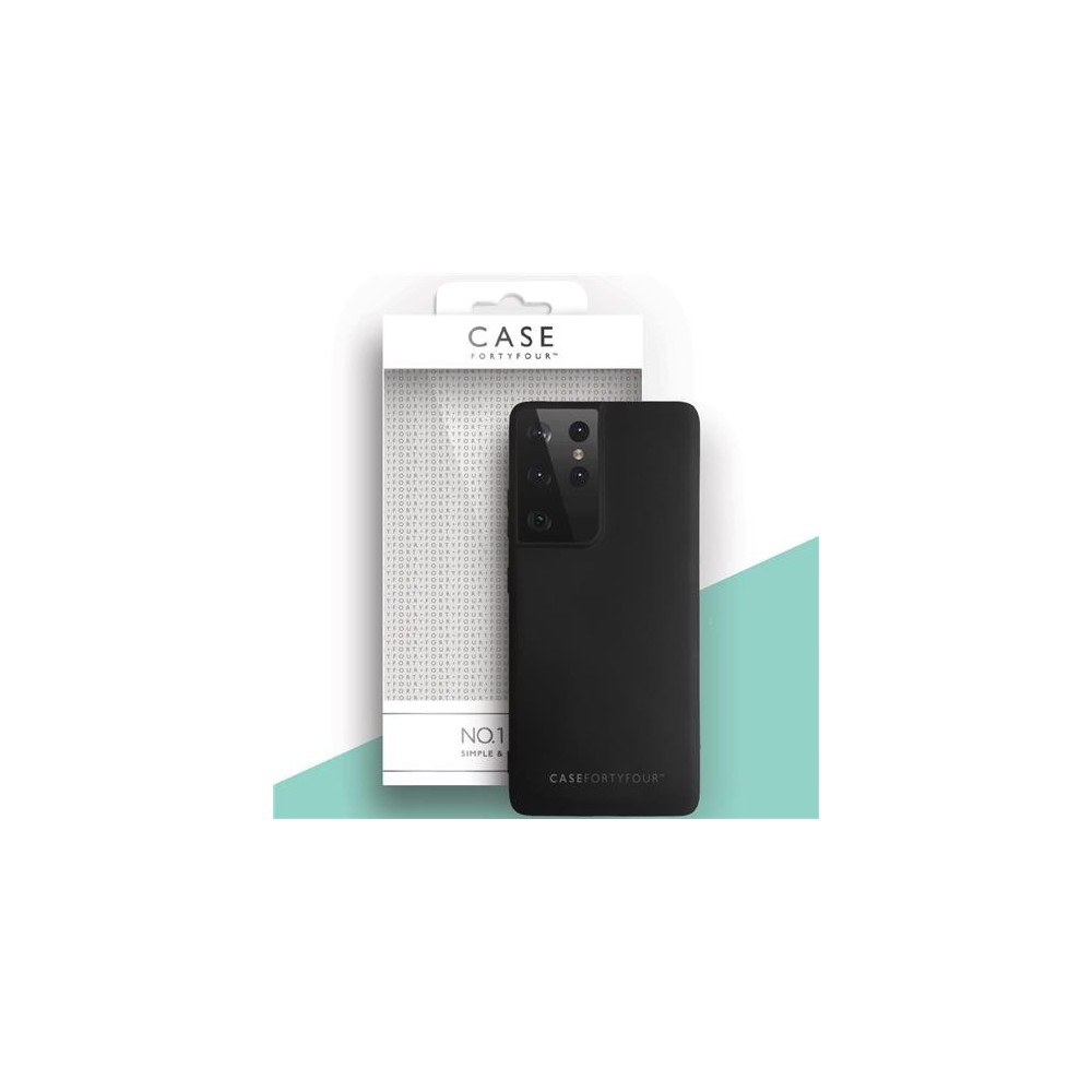 Case 44 Cover posteriore in silicone per Samsung Galaxy S21 Ultra Black (CFFCA0549)
