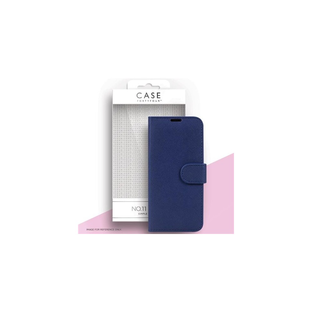 Case 44 Étui pliable avec porte-cartes de crédit pour le Samsung Galaxy S21 Ultra Blue (CFFCA0561)