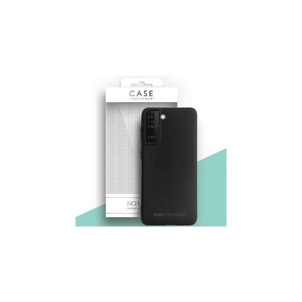 Case 44 Coque en silicone pour Samsung Galaxy S21 Plus Noir (CFFCA0548)