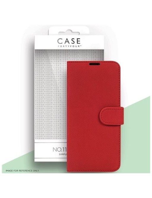 Case 44 foldable case with credit card holder for the Samsung Galaxy S21 Plus Red (CFFCA0563)
