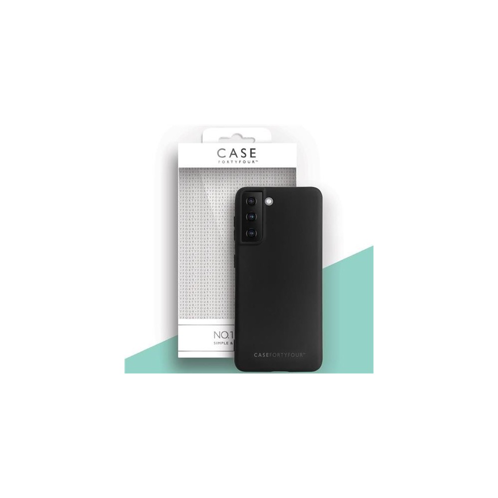 Case 44 Coque en silicone pour Samsung Galaxy S21 Noir (CFFCA0547)