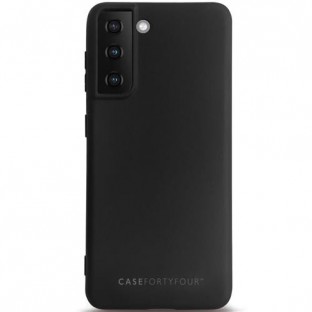 Case 44 Silikon Backcover für Samsung Galaxy S21 Schwarz (CFFCA0547)
