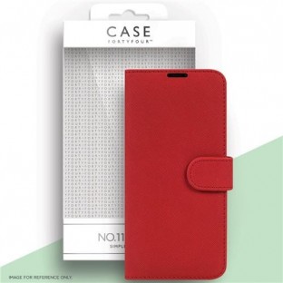 Case 44 faltbare Hülle mit Kreditkarten-Halterung für das Samsung Galaxy S21 Rot (CFFCA0562)