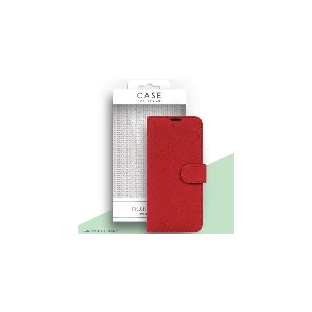 Case 44 custodia pieghevole con porta carte di credito per il Samsung Galaxy S21 Red (CFFCA0562)