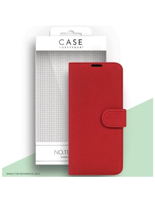 Case 44 foldable case with credit card holder for the Samsung Galaxy S21 Red (CFFCA0562)