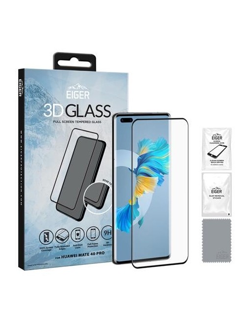 Eiger Huawei Mate 40 Pro 3D Glass Display Schutzglas Vollbildschirm (EGSP00677)